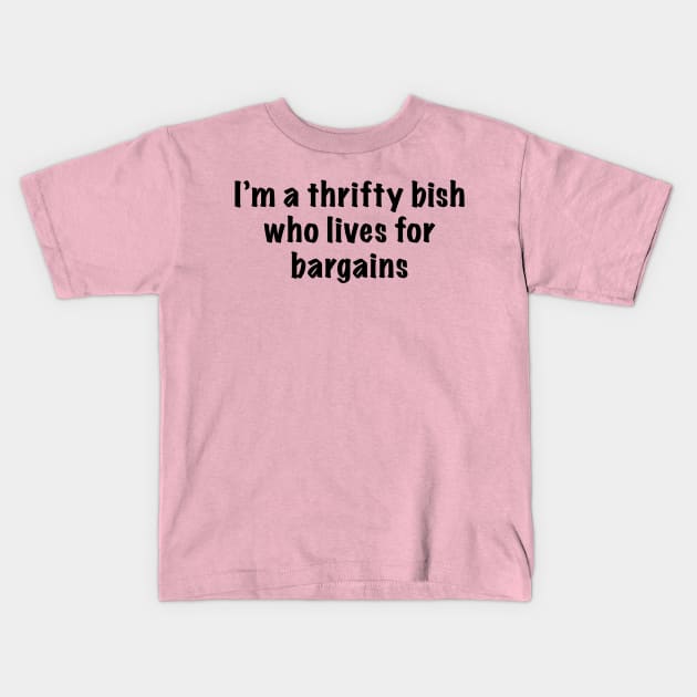 Thrifty Bish - censored! Kids T-Shirt by ThriftyBish